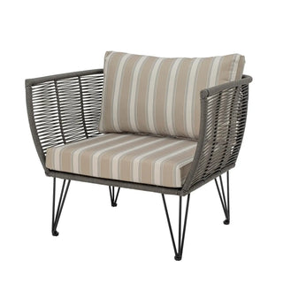Lounge chair metaal groen Mundo van Bloomingville, duidelijk als hoofdfoto afgebeeld