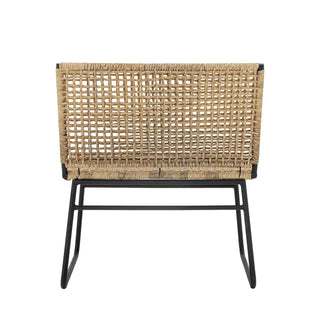 Lounge chair polyrattan nature Vallone van Bloomingville, vanuit een aanvullend productaanzicht