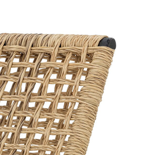 Lounge chair polyrattan nature Vallone van Bloomingville, in een gestileerde detailopstelling