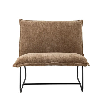 Lounge fauteuil gerecycled polyester bruin Cape van Bloomingville, duidelijk als hoofdfoto afgebeeld