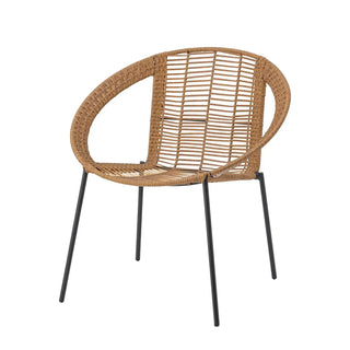 Lounge set naturel Dudine van Bloomingville, van bovenaf met vorm en indeling zichtbaar