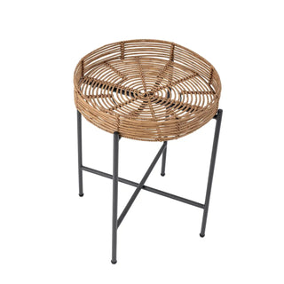 Lounge set naturel Dudine van Bloomingville, met vorm en productdetails duidelijk zichtbaar