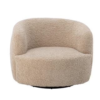 Loungefauteuil polyester nature Bocca van Bloomingville, in een gestileerde productopstelling