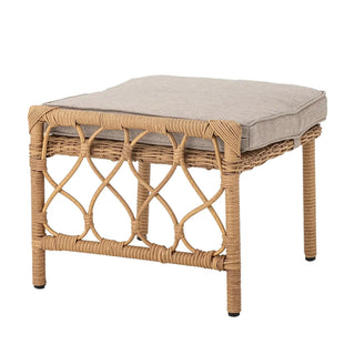 Loungefauteuil polyrattan nature Belluce, van bovenaf met vorm en indeling zichtbaar, als aanvullende beeldvariant