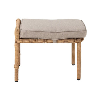 Loungefauteuil polyrattan nature Belluce van Bloomingville, met vorm en productdetails duidelijk zichtbaar