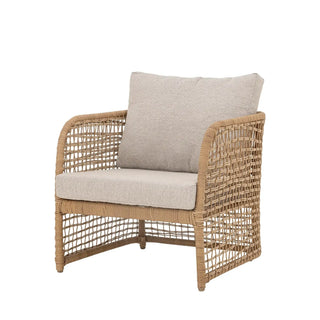 Loungefauteuil polyrattan nature Penzano van Bloomingville, duidelijk als hoofdfoto afgebeeld