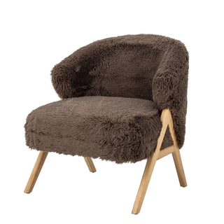 Loungestoel bruin Camino van Bloomingville, met aandacht voor materiaal en afwerking