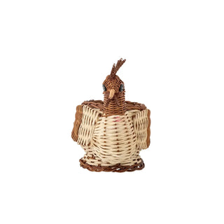 Mand fern bruin Marsha 18cm van Bloomingville, schuin bekeken met vorm en afwerking zichtbaar