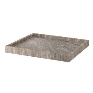 Marmor-Tablett Majsa braun 35x35cm - Het Adres