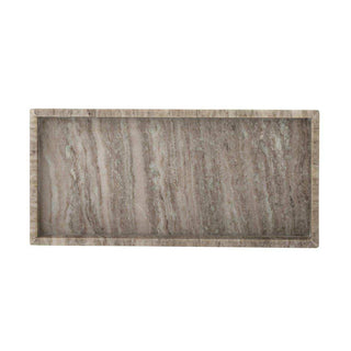 Marmor-Tablett Majsa braun 38x18cm - Het Adres