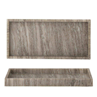 Marmor-Tablett Majsa braun 38x18cm - Het Adres