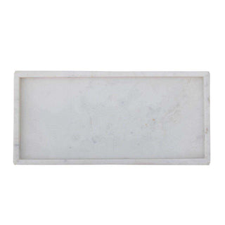 Marmor-Tablett Majsa weiß 38x18cm - Het Adres
