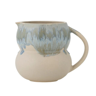 Melkkannetje aardewerk blauw Luna van Bloomingville, duidelijk als hoofdfoto afgebeeld