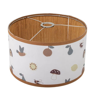 Agnes lampenkap bamboe bruin 34cm van Bloomingville Mini, van dichtbij met materiaal en afwerking zichtbaar