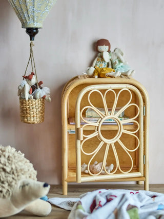 Anuke kast rotan naturel 47cm van Bloomingville Mini, toegepast in een sfeervolle interieursetting