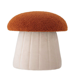 Bertil poef polyester rood 37cm van Bloomingville Mini, duidelijk als hoofdfoto afgebeeld
