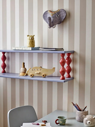 Bibiola wandplank hout blauw 80cm van Bloomingville Mini, in een gestileerde detailopstelling