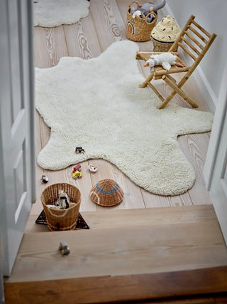 Bloomingville Mini opbergmand rotan naturel met deksel van Bloomingville Mini, in een gestileerde productopstelling