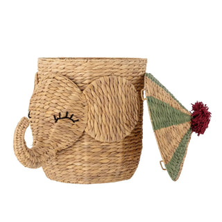 Bobo opbergmand waterhyacint naturel 50cm van Bloomingville Mini, vanuit een aanvullend productaanzicht