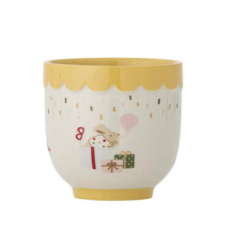 Celebrate beker aardewerk geel - 150ml van Bloomingville Mini, duidelijk als hoofdfoto afgebeeld