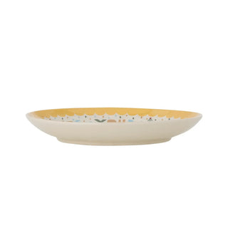 Celebrate bordje aardewerk geel 16cm van Bloomingville Mini, vanuit een aanvullend productaanzicht
