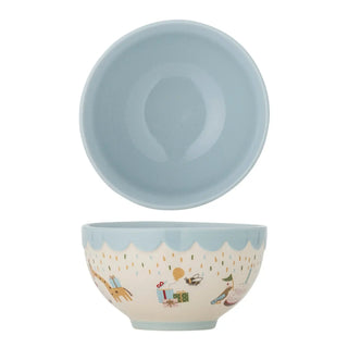 Celebrate schaal aardewerk blauw 13cm van Bloomingville Mini, duidelijk als hoofdfoto afgebeeld