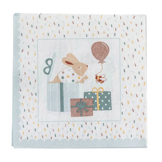 Celebrate servetten papier blauw van Bloomingville Mini, vanuit een aanvullend productaanzicht
