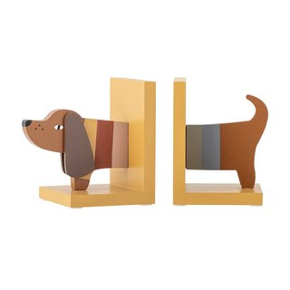 Charlie boekensteun hout van Bloomingville Mini, aan de achterzijde met afwerking zichtbaar
