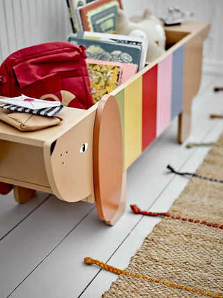 Charlie opberg bak hout multicolor 108cm van Bloomingville Mini, toegepast in een sfeervolle interieursetting
