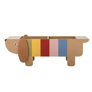 Charlie opberg bak hout multicolor 108cm van Bloomingville Mini, duidelijk als hoofdfoto afgebeeld