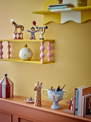 Cimmi opbergpot aardewerk multicolor 15cm van Bloomingville Mini, aan de achterzijde met afwerking zichtbaar