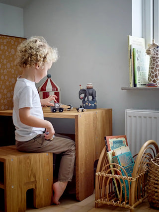 Cimmi opbergpot aardewerk multicolor 15cm van Bloomingville Mini, in een gestileerde detailopstelling