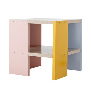 Coloria kindertafel blauw 35cm van Bloomingville Mini, met materiaal en structuur van dichtbij zichtbaar