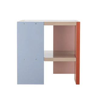 Coloria kindertafel blauw 35cm van Bloomingville Mini, met stof en structuur van dichtbij zichtbaar