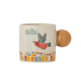 Colorine mok aardewerk beige - 155ml van Bloomingville Mini, duidelijk als hoofdfoto afgebeeld