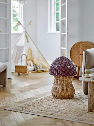 Corinthia mand zeegras rood 61cm van Bloomingville Mini, aan de achterzijde met afwerking zichtbaar