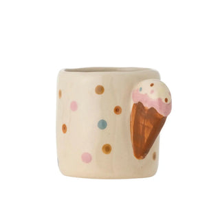 Creamy mok aardewerk beige - 255ml van Bloomingville Mini, vanuit een aanvullend productaanzicht