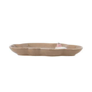 Dolly bord aardewerk bruin 20cm van Bloomingville Mini, vanuit een aanvullend productaanzicht