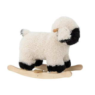 Dolly hobbelschaap polyester wit van Bloomingville Mini, van bovenaf met vorm en indeling zichtbaar