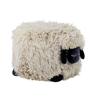 Dolly poef wol wit 43cm van Bloomingville Mini, duidelijk als hoofdfoto afgebeeld