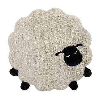 Dolly vloerkleed wol wit 84cm van Bloomingville Mini, duidelijk als hoofdfoto afgebeeld
