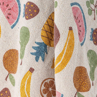 Fruitta plaid gerecycled katoen multicolor 130x160cm van Bloomingville Mini, toegepast in een stijlvolle woonkamer