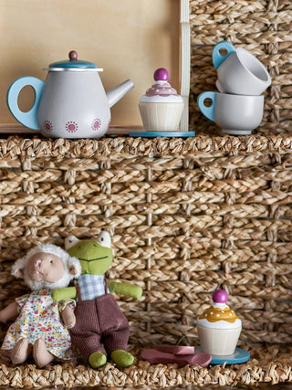 Gentrim theeservies speelset hout multicolor van Bloomingville Mini, in een gestileerde detailopstelling