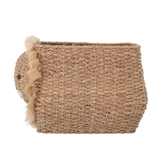 Harrison opbergmand bankuan gras naturel van Bloomingville Mini, aan de achterzijde met constructie zichtbaar