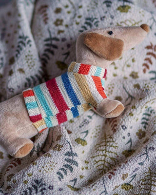 Hilena knuffel multicolor van Bloomingville Mini, toegepast in een sfeervolle interieursetting