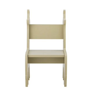 Ibber kinderstoel hout grijs van Bloomingville Mini, met materiaal en structuur van dichtbij zichtbaar