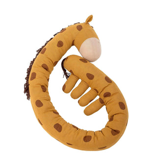 Ibber knuffel katoen oranje 184cm van Bloomingville Mini, met materiaal en structuur van dichtbij zichtbaar