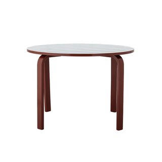 Kindertafel Liova Ø65×45 cm van Bloomingville Mini, met materiaal en structuur van dichtbij zichtbaar