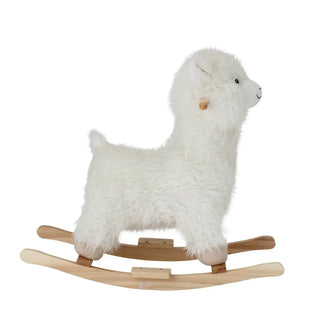 Kinto hobbeldier lama wit van Bloomingville Mini, vanuit een aanvullend productaanzicht