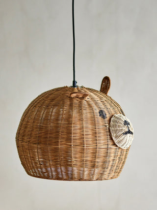 Lampenkap rotan naturel Lilu Ø40×30 cm van Bloomingville Mini, in een gestileerde detailopstelling